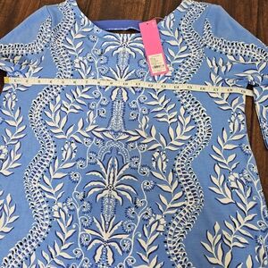 NWT Lilly Pulitzer Ophelia Swing Dress Abaco Blue Have It Both Rays Size Large